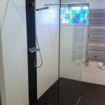 Färdigt duschrum på Ärlestigen i Örebro.